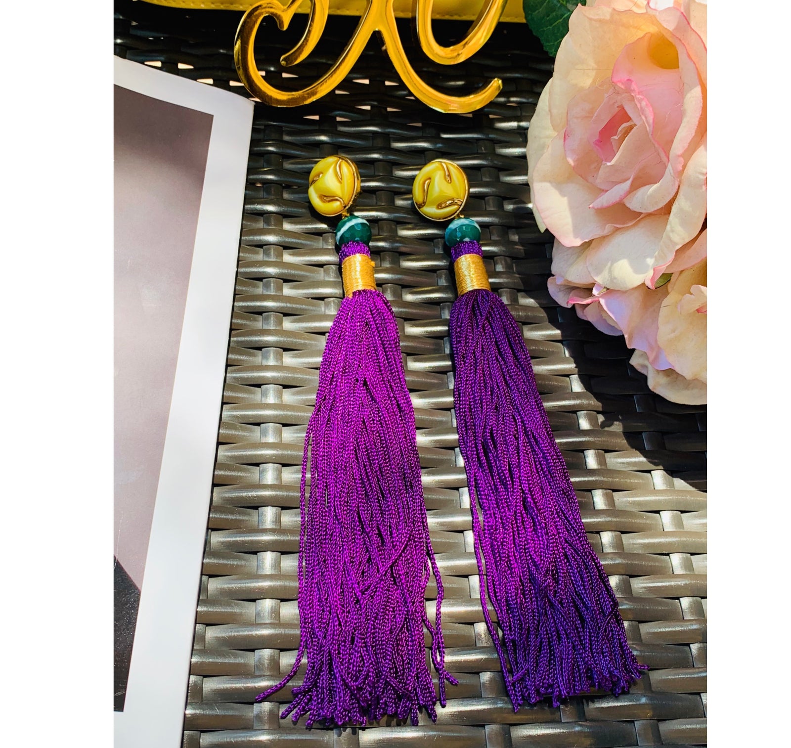 Silk Tassel Shoulder Duster Earring Collection